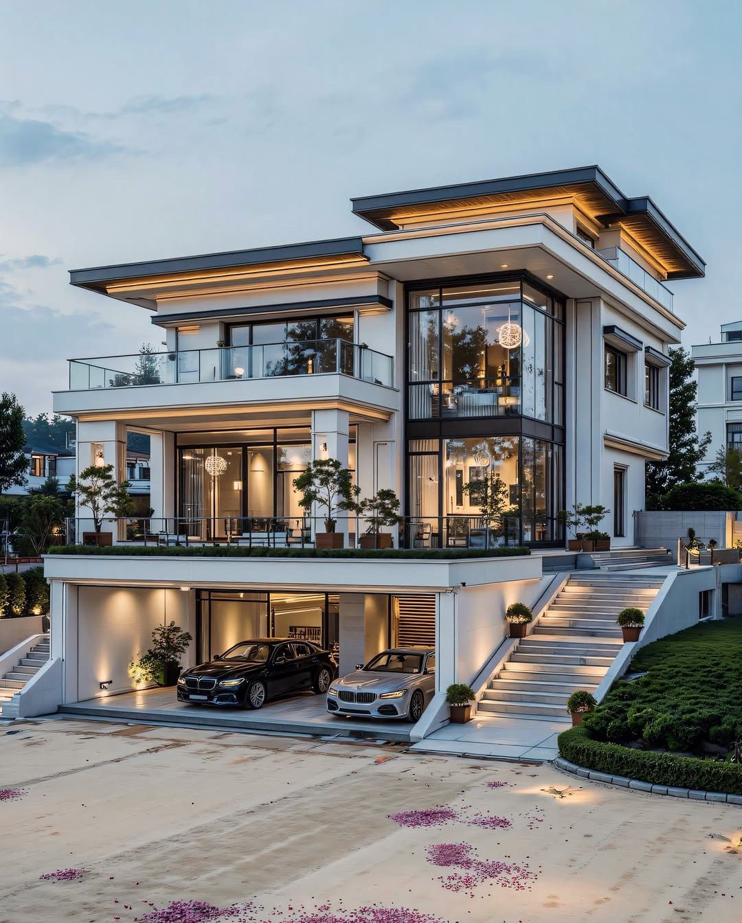 طراحی مدرن ویلا پیش‌ساخته با نمای لوکس