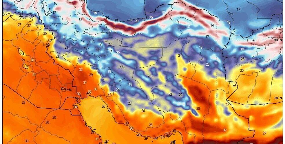 هشدار نفوذ توده هوای سرد به ایران؛ کاهش ۱۰ درجه‌ای دما در ۲۰ استان