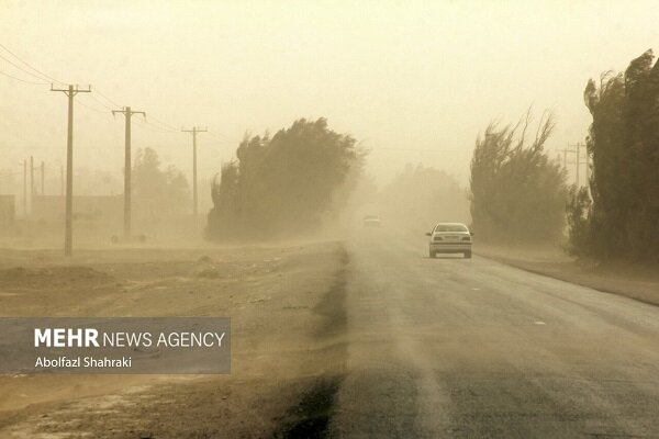رگبار و خیزش گردوخاک در برخی نقاط کشور