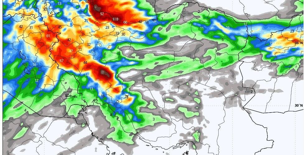 ورود سامانه بارشی جدید از یکشنبه؛ هوای تهران تا دوشنبه ناسالم است