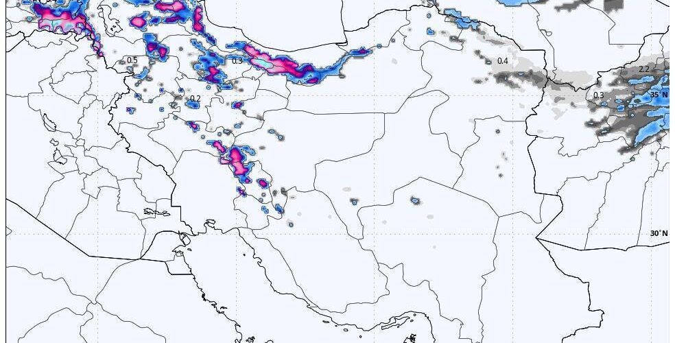 هشدار بارش‌های سنگین، برف و کاهش دما در نیمه شمالی کشور تا روز پنجشنبه