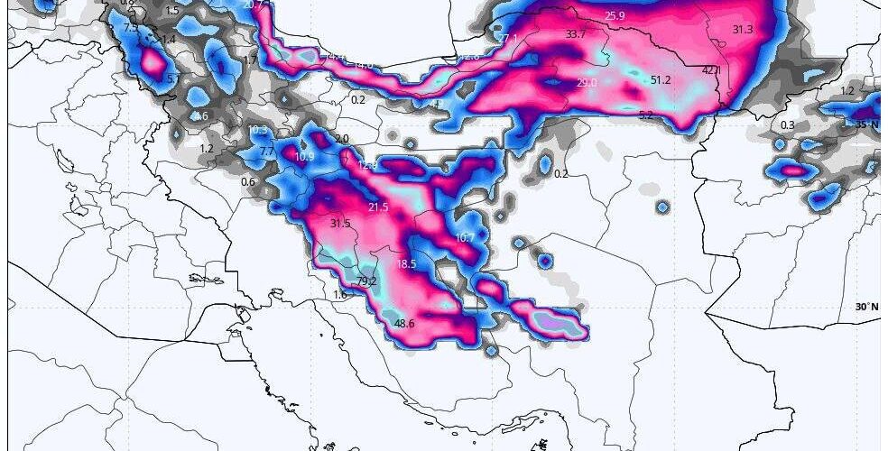 ورود سامانه بارشی جدید به کشور از سه‌شنبه؛ صدور هشدار قرمز هواشناسی