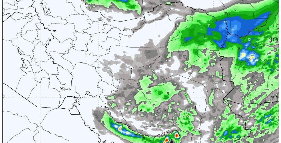 وقوع بارشهای سیلابی در راه ۴ استان؛ کاهش تدریجی بارندگی از هفته آینده