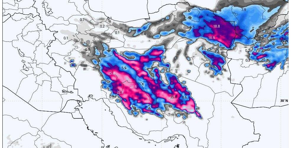 بارش‌ها در اکثر نقاط کشور تشدید می‌شود؛ هشدار کولاک برف و یخبندان