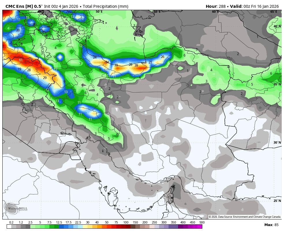 فعالیت سامانه‌های بارشی فعلا تمام شد؛ هشدار آلودگی هوا برای ۶ استان