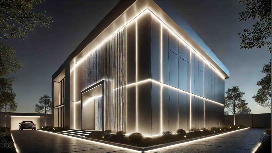 نوار LED برای نورپردازی نمای ساختمان در شب