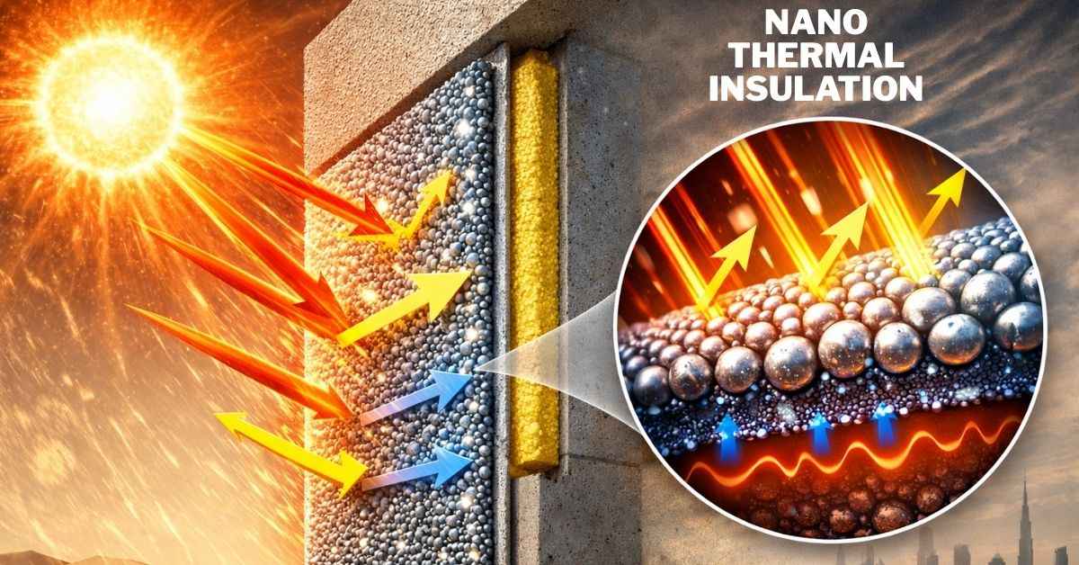 نانو عایق حرارتی با ساختار میکروسکوپی برای آب‌بندی دیوارهای باران‌گیر