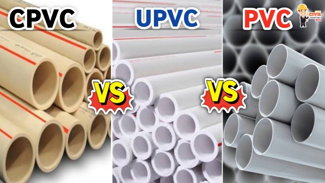 نمودار مقایسه فشار کاری لوله‌های PVC و UPVC
